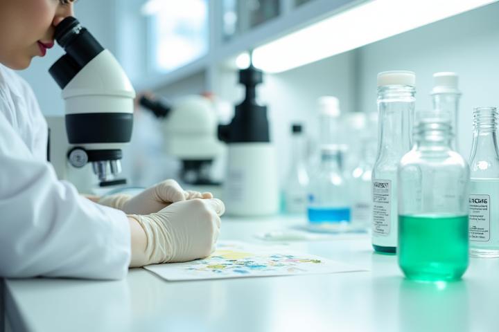 ボタニカ工房の品質管理検査室の様子